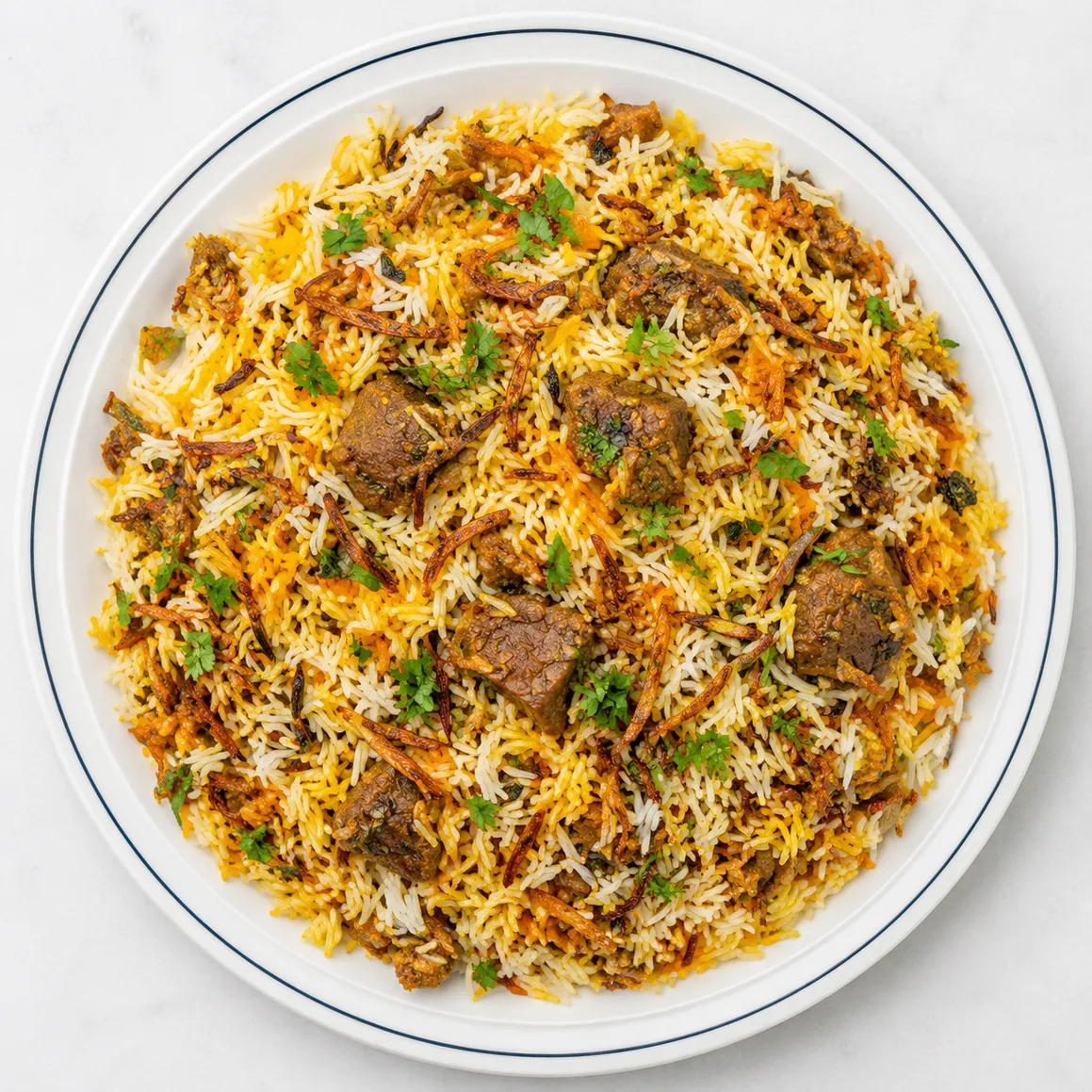 Lamb Biryani at Royal Crown Restaurant Winnipeg — fragrant basmati rice with tender lamb